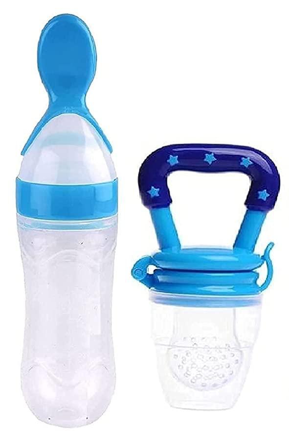 Combo Pack Baby Spoon Bottle And Fruit Pacifier