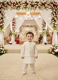 Eid collection 2 PC Boy's Cotton Embroidered Kurta and Shalwar Suit