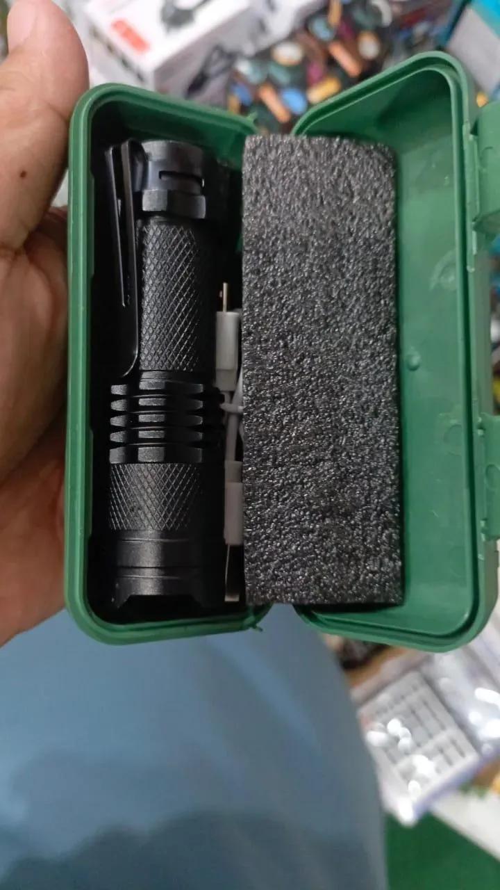 Easy To Use LED Rechargeable Torch - 1 Pc Durable Metal Flashlight